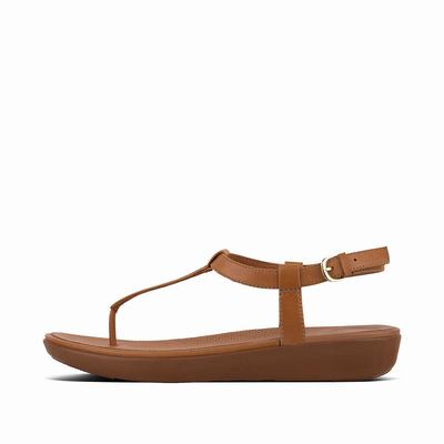 Fitflop Tia Leather Sandaler Dame, Brune 560-A12 Outlet